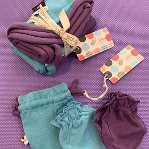 Babysoy Newborn Gift Set - Burbie Set and Newborn Mittens